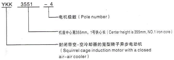 YKK系列(H355-1000)高压YKK4001-6三相异步电机西安泰富西玛电机型号说明